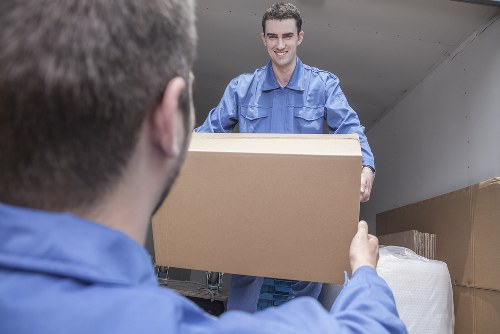 Careful handling of furniture during a Docklands small move