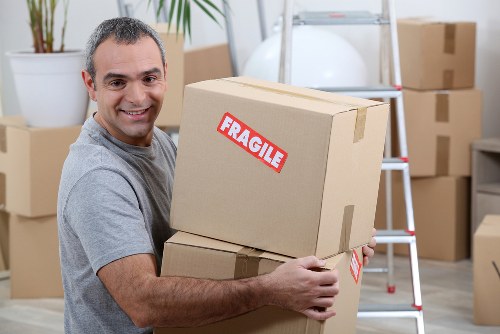 Docklands home removals and storage service with moving boxes
